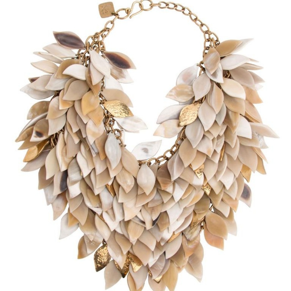 Ashley Pittman Light Horn Tanzu Statement Necklace